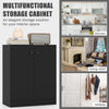 2-Door Modern Storage Cabinet Freestanding Buffet Cabinet Storage Organizer