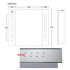 LED Bathroom Mirror Cabinet Storage with Demister Pad Shaver Socket Touch Sensor