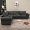 Luxury 2, 3 Seater Linen Fabric Couch Sofa Corner Chaise Settee Living Room Set