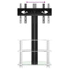 Corner TV Stand 3-Tiers for 32-70 Inch, Universal Cantilever TV Floor Z6Y8