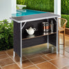Camping Bar Table Folding Portable Trestle Picnic BBQ Outdoor Party Garden Desk