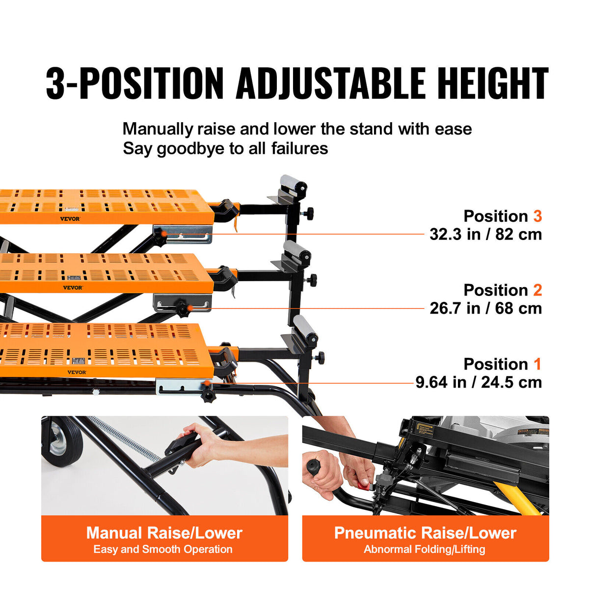 Mitre Saw Stand 100in Rolling Foldable Wheeled Miter Saw Stand 550lbs ...