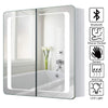 Illuminated LED Bathroom Mirror Cabinet Demister/Sensor/Clock/Shaver Socket