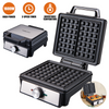 1600W 2 Slice Electric Waffle Maker Non-Stick Belgian Waffle Machine Adjustable