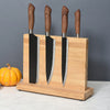 Double Side Knife Block Magnetic Extra Strong Magnetic Knife Block Board Bamboo