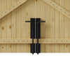 Driveway Gate Wooden Double Gate Pedestrian Side Door Heavy Duty Timber Unit