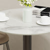 Heavy Duty Real Marble Round Bar Table Home Party Kitchen Club Pub Bar Station
