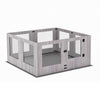 Heavy Duty Dog Playpen Shatter-proof Glass Pet Enclosure Crate Cage Indoor Fence