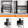 Kitchen Storage Cart Microwave Holder/Fruit Basket Rack Shelf Stand w/ Wheels