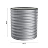 Tall 80cm Galvanised Raised Garden Bed Circular Outdoor Elevated Planter Box