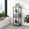 3 Tier Tall Metal Plant Stand Indoor Plant Table Display Shelf w/ Drawer