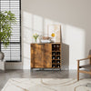 Freestanding Floor Wine Rack with Wine Bottles Holder, Whisky Liquor Cabinet Bar
