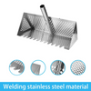 Beach Sand Rake, Beach Foldable Tooth Stainless Steel Sand Sifter +Foldable Pail