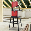 Steel Bench Top Bandsaw 245mm Woodwork Band Saw Tilted Cutting Table Garage 370W
