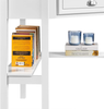 Computer Desk Corner Workstation L Shaped Drawer Shelves Small Home Office White
