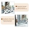 Full Length Crushed Diamond Wall Mirror Crystal Glass Silver Rectangle Dressing