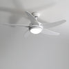 52" Ceiling Fan 3 Colour Light Remote Control Reversible 5 Blades/3 Speed/Timer