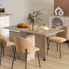 Mobile Drop Leaf Table Kitchen Table Extendable Dining Table w/ Shelves, Wheels