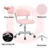 Home Computer Desk Office Study Chair Swivel Adjustable Comfortable Armless