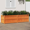 Camerina Garden Planter Wax Brown 180x50x50 Solid Wood Pine,Garden B0W2