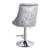 Adjustable Barstool Dining Chair Crushed Velvet Bar Stool Kitchen Breakfast Seat