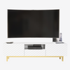 180cm TV Unit I Sideboard Cabinet I Cupboard TV Stand I White Gold Carved Doors
