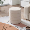 Teddy Plush Footstool Dressing Table Bedroom Rest Makeup Chair Soft Seat Ottoman