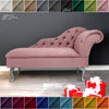 Chaise Lounge Chesterfield Sofa Pink Accent Chair Lucian Tufted Longue