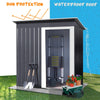 5 x 3ft Metal Garden Shed Outdoor Tool Storage Organizer Small House Organizer