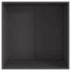 Fire Pit - Square Black 80x80x43 cm Steel