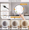 White Dressing VanityTable Wood Makeup Desk with LED Mirror Drawers