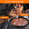Cast Iron Casserole Dish Pot Pan Cooked Camping Stew Dutch Oven Stockpot Skillet