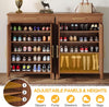 Shoe Cabinet 5-Tier Shoe Storage Rack Organizer with Louvered Doors and Drawer
