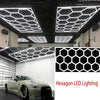 14Hex Hexagon LED RGB Lighting Car Retail Garage Workshop Wall Light Lamp