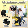 2-in-1 Ride On Scooter Suitcase 19” Kids Travel Luggage Gift Folding Scooter Bee