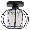 Rustic Flush Mount Ceiling Lantern Light Lampshade Pendant Lamp Hallway Bedroom