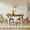 Tribesigns Round Dining Table for 4-6 People, 120CM Farmhouse Kitchen Table