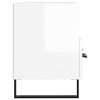 TV Cabinet High Gloss White 80x36x50 cm Engineered Wood