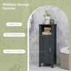 Multifunctional Corner Storage Cabinet Bathroom Rack Stand Black