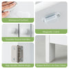 3-Tier Bathroom Storage Cabinet Freestanding Storage Organizer Cabinet White