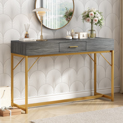 Modern Console Table Side Table Hallway Table Sofa Table with 1 Drawer 120cm