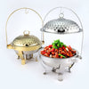 Stainless Steel Round Catering Buffet Chafing Dish Warmer Server Kitchen 6L Hot