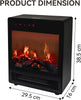 Electric Fireplace with Remote and Log Burning Flame Effect 1000/2000W