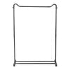 Black Metal Clothes Rail Rack Garment Stand Corner Open Wardrobe with Shelf