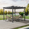 Garden Pergola Awning Gazebo Outdoor Canopy Furniture 13FT Barbecue Shelter
