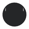 Round Wall Decorating Mirror with Glass Piece Accent Mirror for Home Decor 23.6“