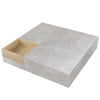 Coffee Table Side Table with Storage Box Modern Square Living Room Furniture