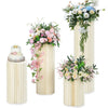 4X Round Plinth Cylinder Pedestal Wedding Cake Flower Display Stand 40/60/80/100
