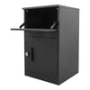 Lockable Metal Parcel Delivery Secure Dropbox Outdoor Storage Letter Post Bin UK