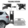 Trailer Hitch Mounted Cargo Carrier 90kg Capacity Rust-proof Cargo Basket